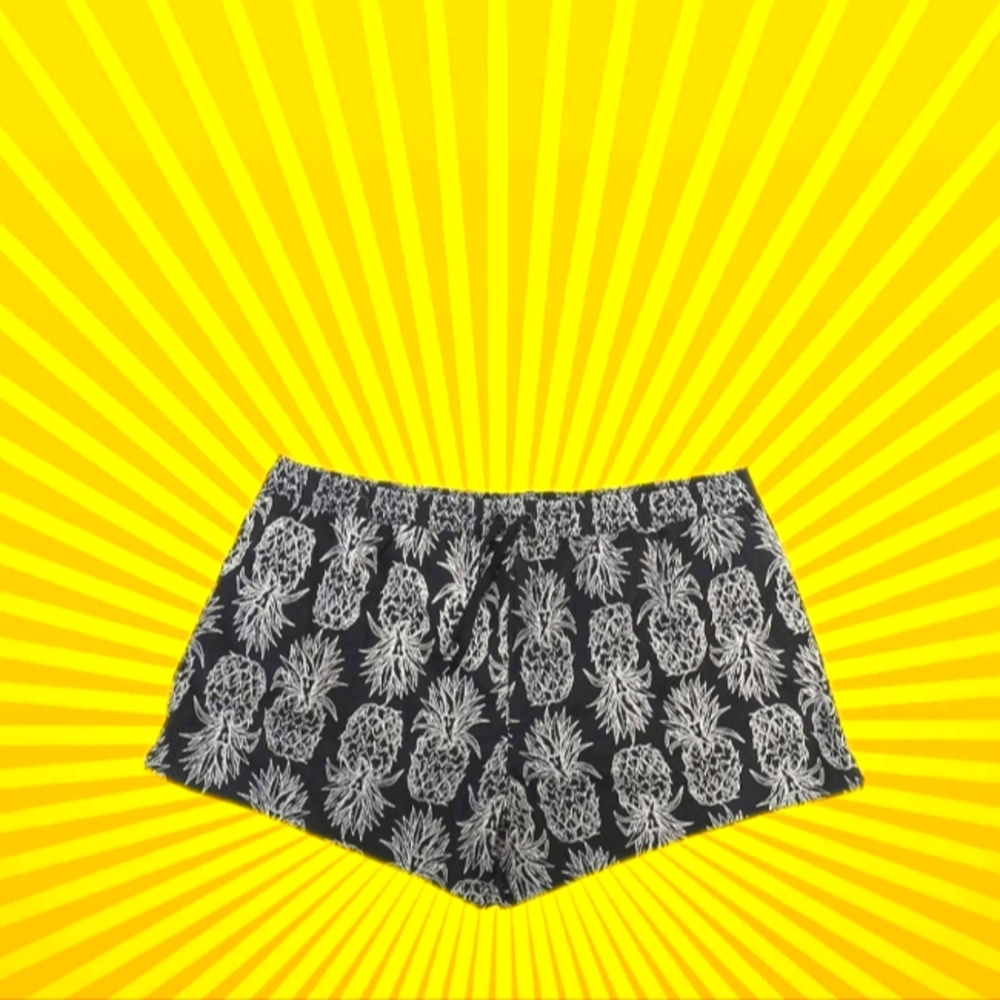 Lauren James Ladies Pineapple Printed Shorts w/Pockets